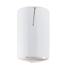 De l’eau couleur rouille ou des suintements