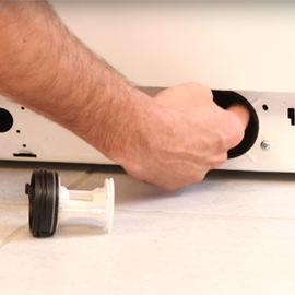 La pompe de vidange est encrassée ou endommagée